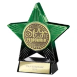 Superstar Star Performer Award Green & Black