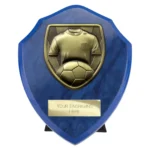 Cobra Shield Football Shirt & Ball Award Azure Blue