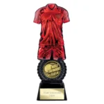 Intensity Football Most Improved Award Red & Carbon Black 260mm