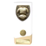 Prime Cobra Football Shirt & Ball Award White & Gold