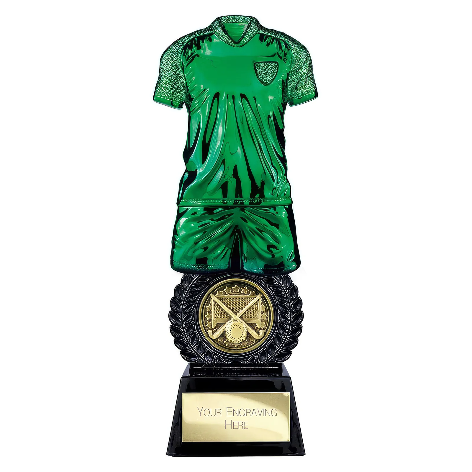 PW25063A Intensity Hockey Award Green & Carbon Black 260mm - Image 1