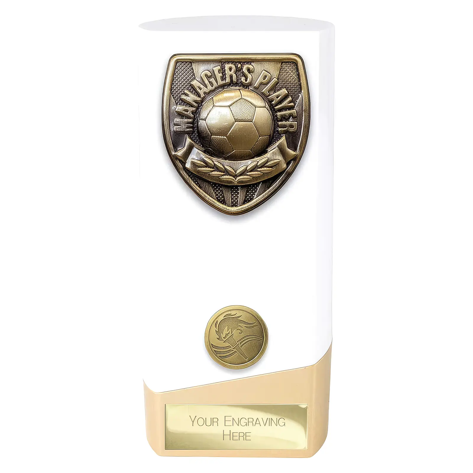 PW25109 Prime Cobra Managers Player Award White & Gold - Image 1