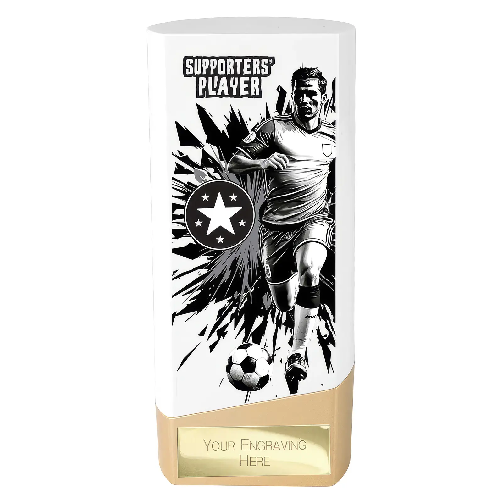 PW26138 Prime Heavyweight Supporter Player White & Gold - Image 1