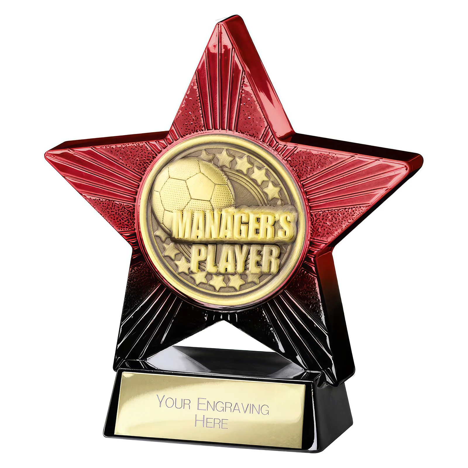 PX25051 Superstar Managers Player Award Red & Black - Image 1