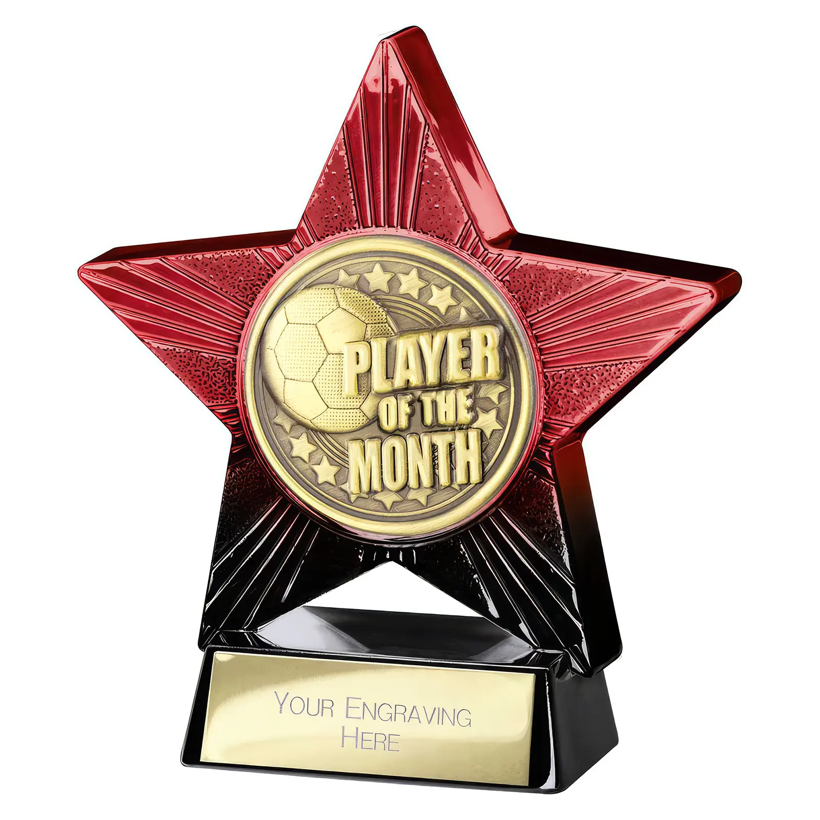 PX25056 Superstar Player of Month Award Red & Black - Image 1