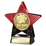 Superstar Happy Birthday Award Red & Black