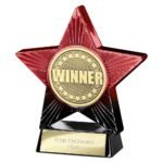 Superstar Winner Award Red & Black