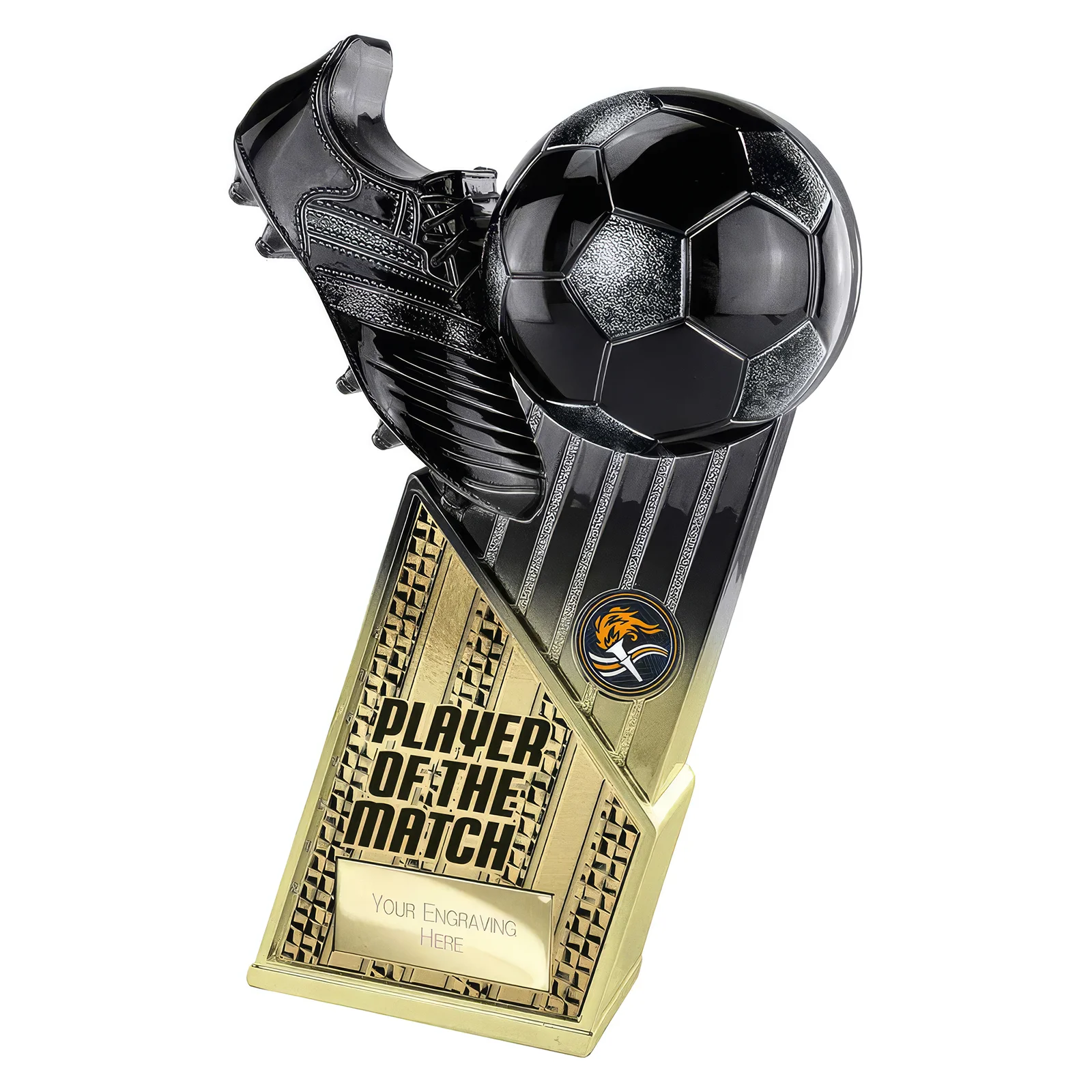 PX26114 The Marauders Football Player of Match Carbon Black & Gold - Image 1