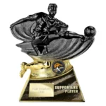 Power Strike Football Supporter Player Carbon Black & Gold