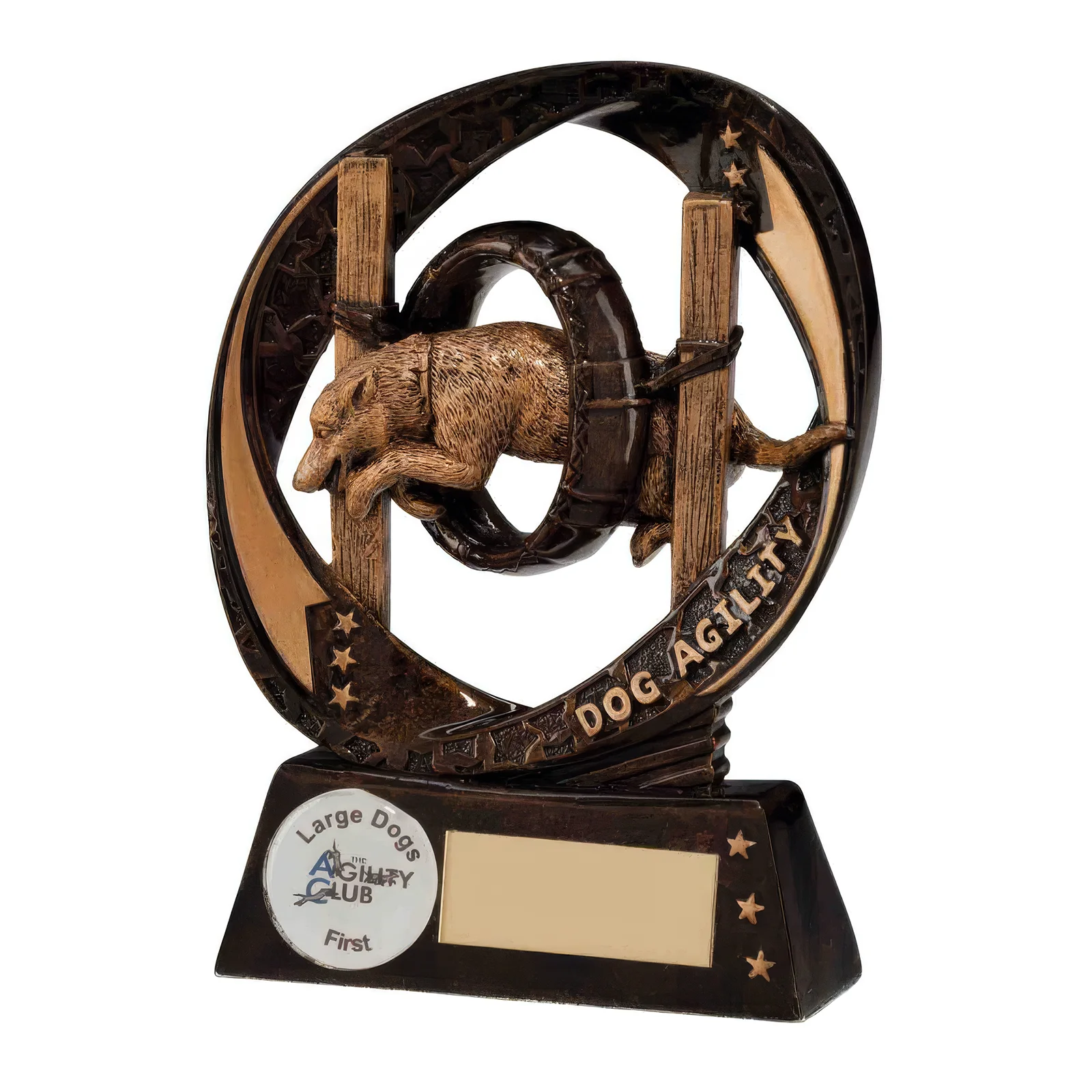 RF16084A Typhoon Dog Agility Award 90mm - Image 1