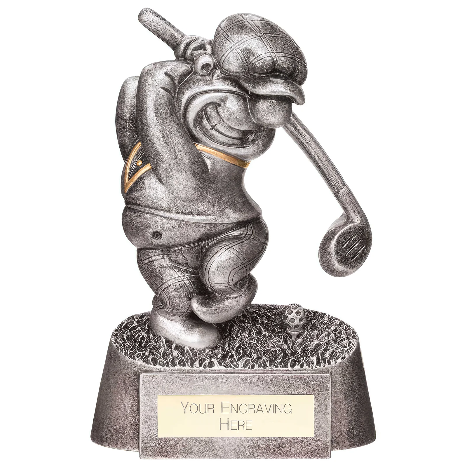 RF23040A Goof Balls Golf Longest Drive Silver 150mm - Image 1