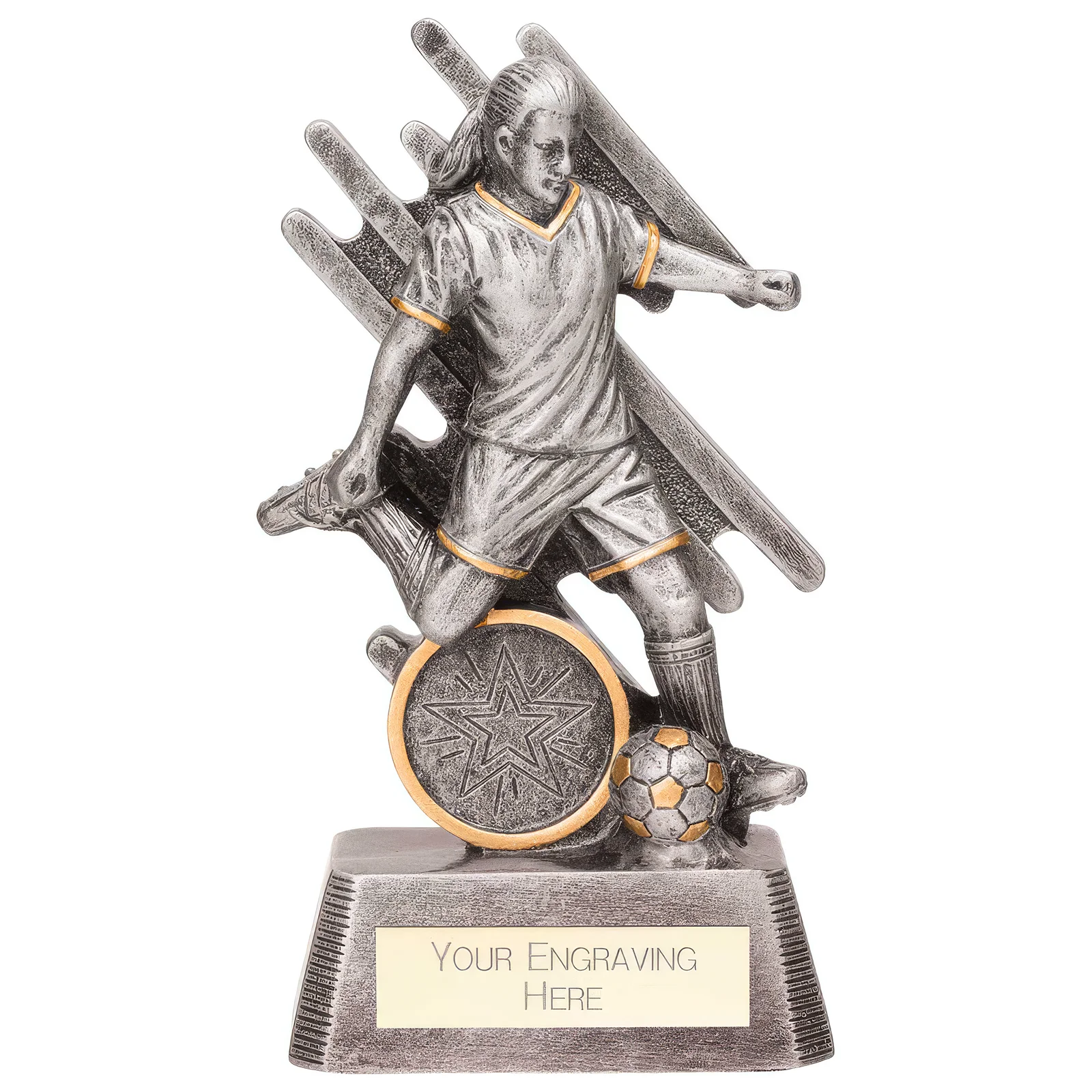 RF23049 Focus Football Female Award Silver - Image 1