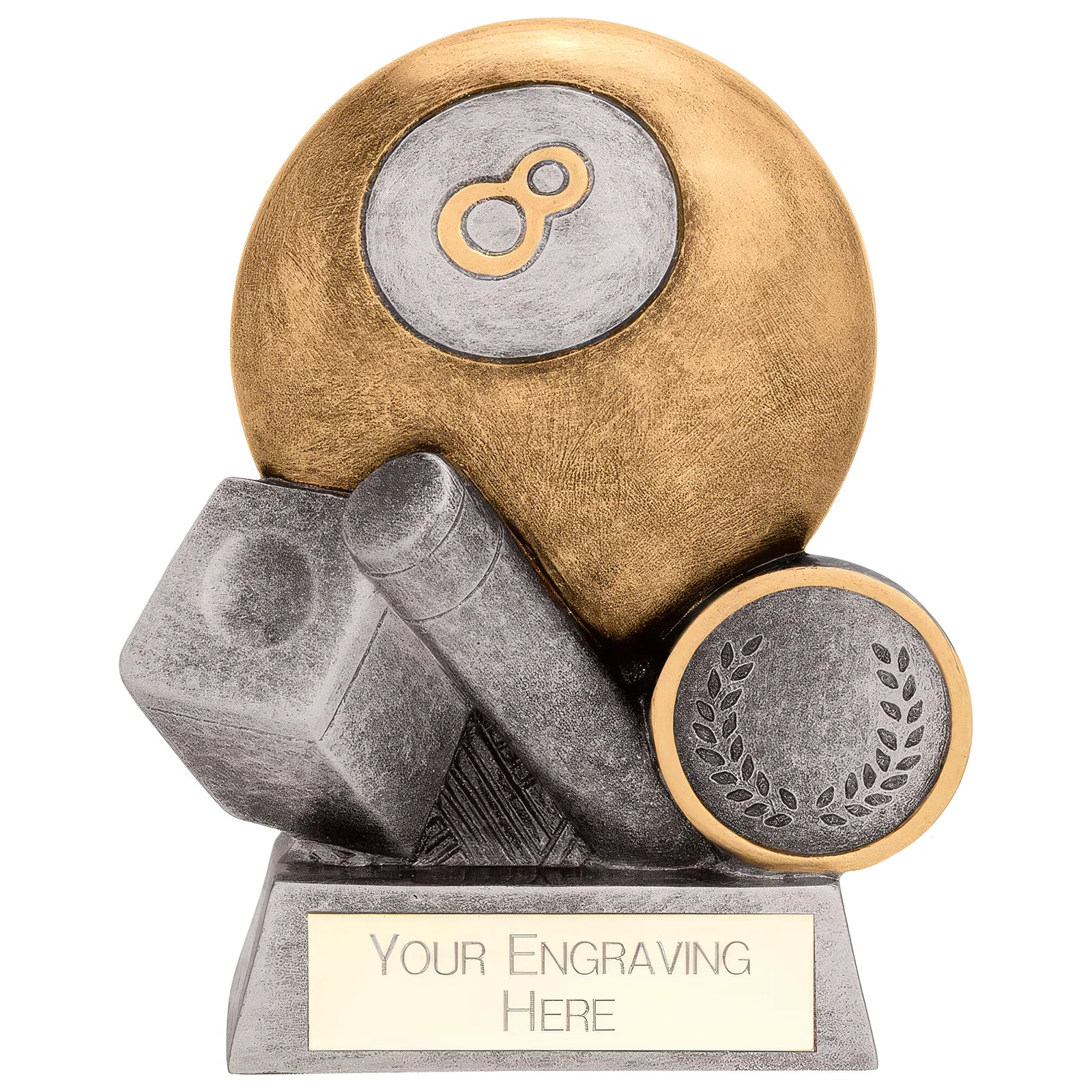 RF24069A Exodus Pool Award Antique Gold & Silver 80mm - Image 1