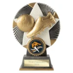 Pulse Star Football Award Antique Silver & Gold