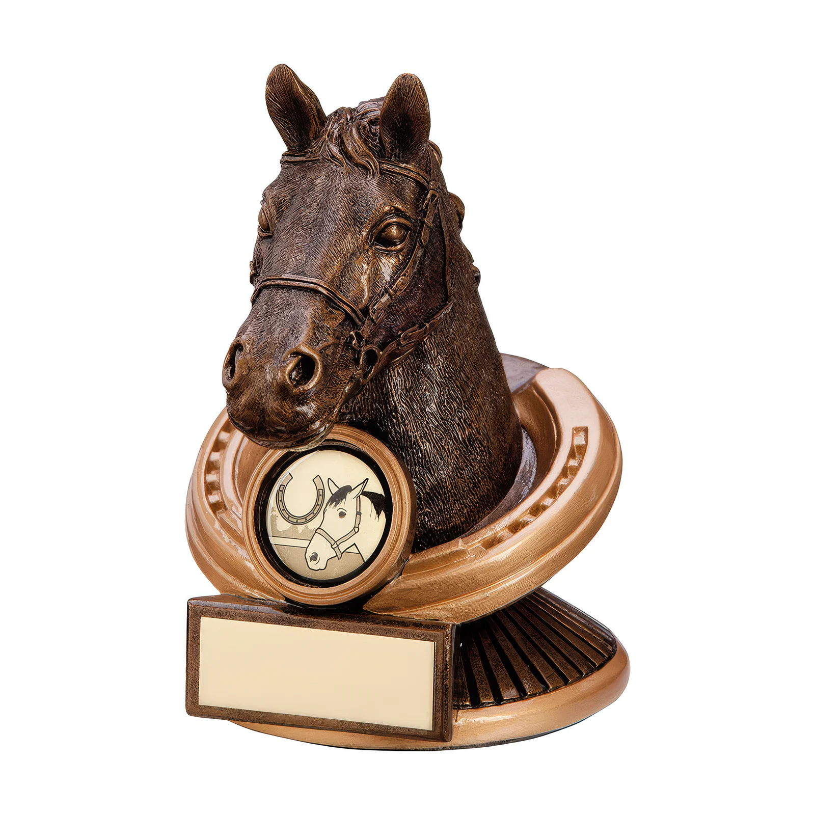 RF3037A Endurance Equestrian Horse Head Award 125mm - Image 1