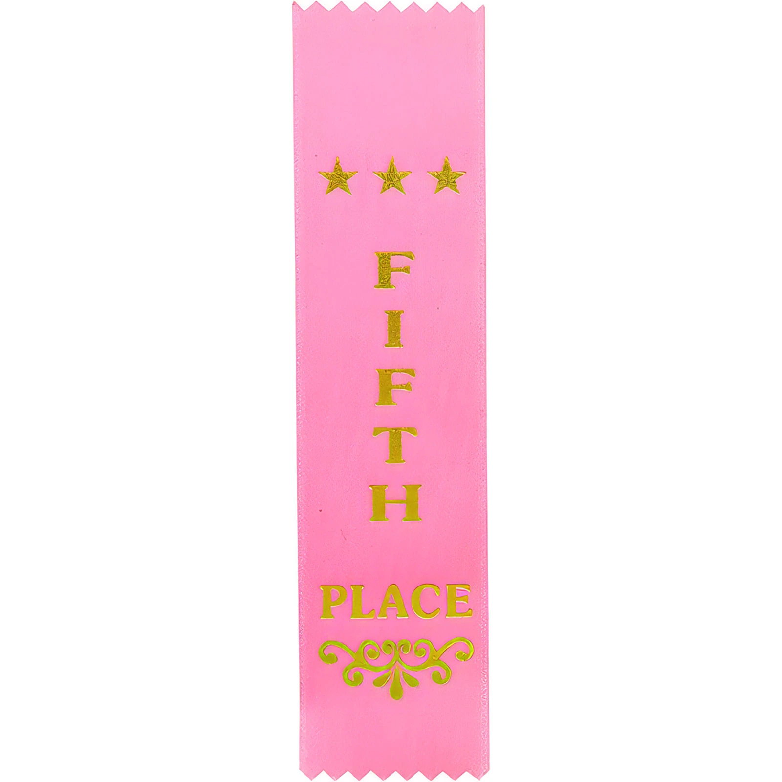 RO8154 Recognition 5th Place Ribbon Pink 200 x 50mm - Image 1