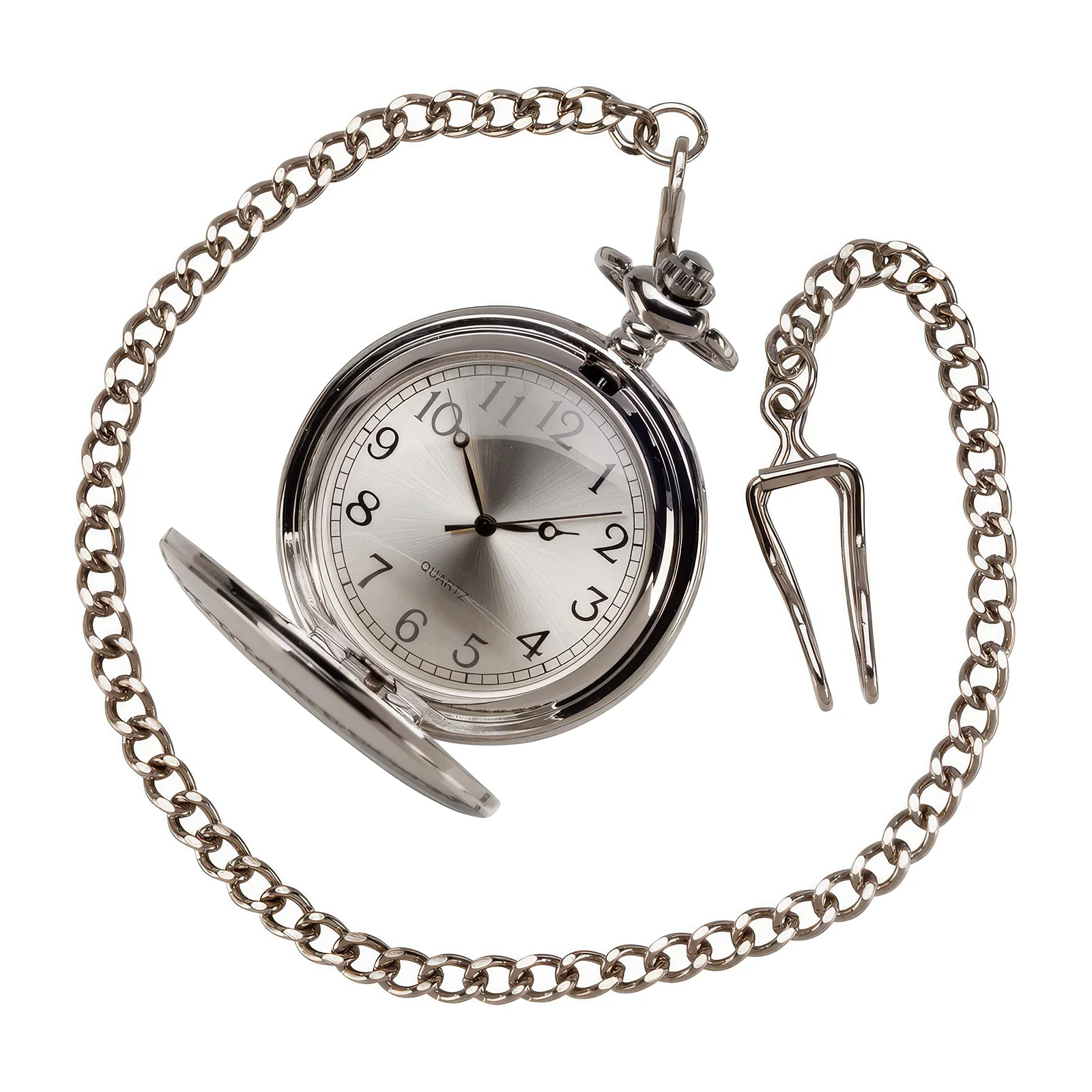 ST17171A Timeless Pocket Watch Polished Steel 60mm - Image 1