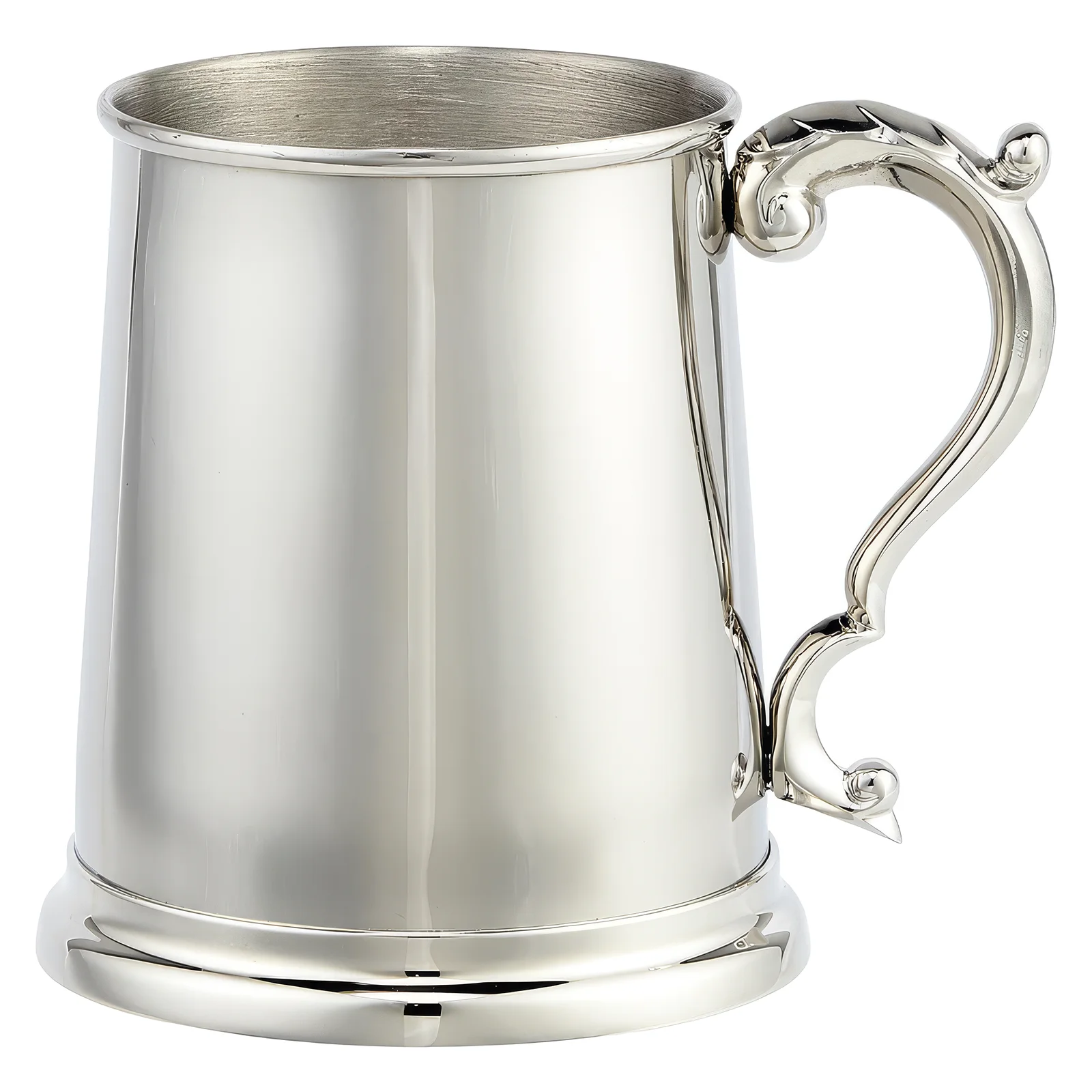 ST19032A Augustine Polished Steel 1pt Tankard 120mm - Image 1