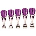 Rising Stars Deluxe Plastic Lazer Cup Silver & Purple