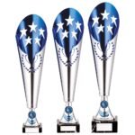 Legendary Lazer Cut Metal Cup Silver & Blue