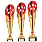 Legendary Lazer Cut Metal Cup Gold & Red