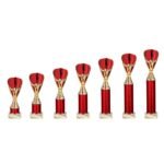 Rising Stars Plastic Trophy Red