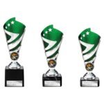 Hurricane Multisport Plastic Cup Silver & Green