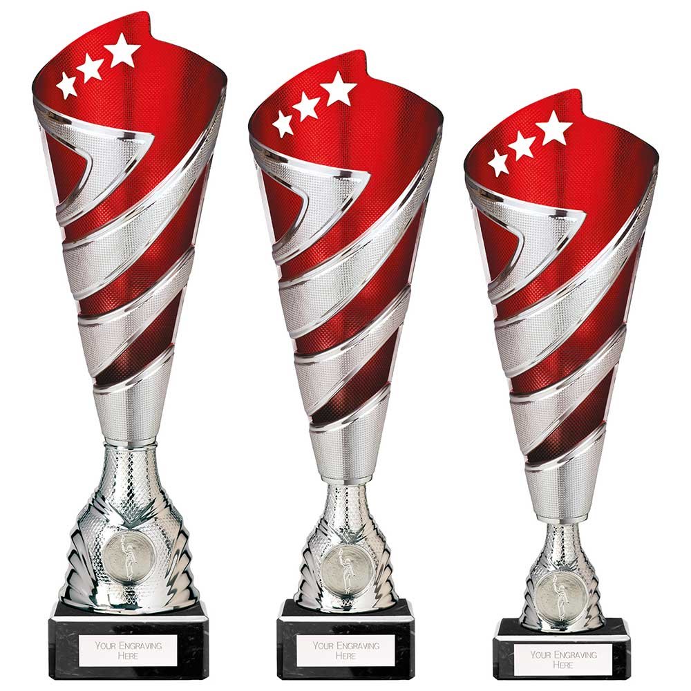 TR24533.jpg Hurricane Altitude Plastic Cup Silver & Red - Image 1