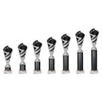 Hurricane Multisport Plastic Tube Cup Silver & Black