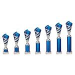 Hurricane Multisport Plastic Tube Cup Silver & Blue