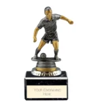 Cyclone Football Player Male Antique Silver