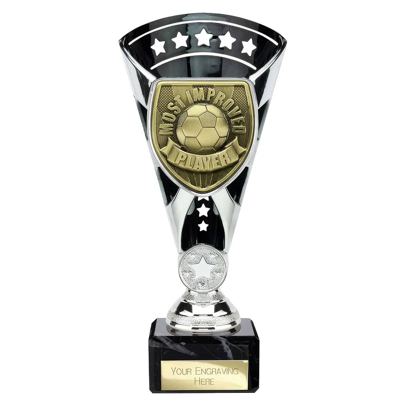 TR25107 Cobra Star Cup Most Improved Player Silver & Black - Image 1