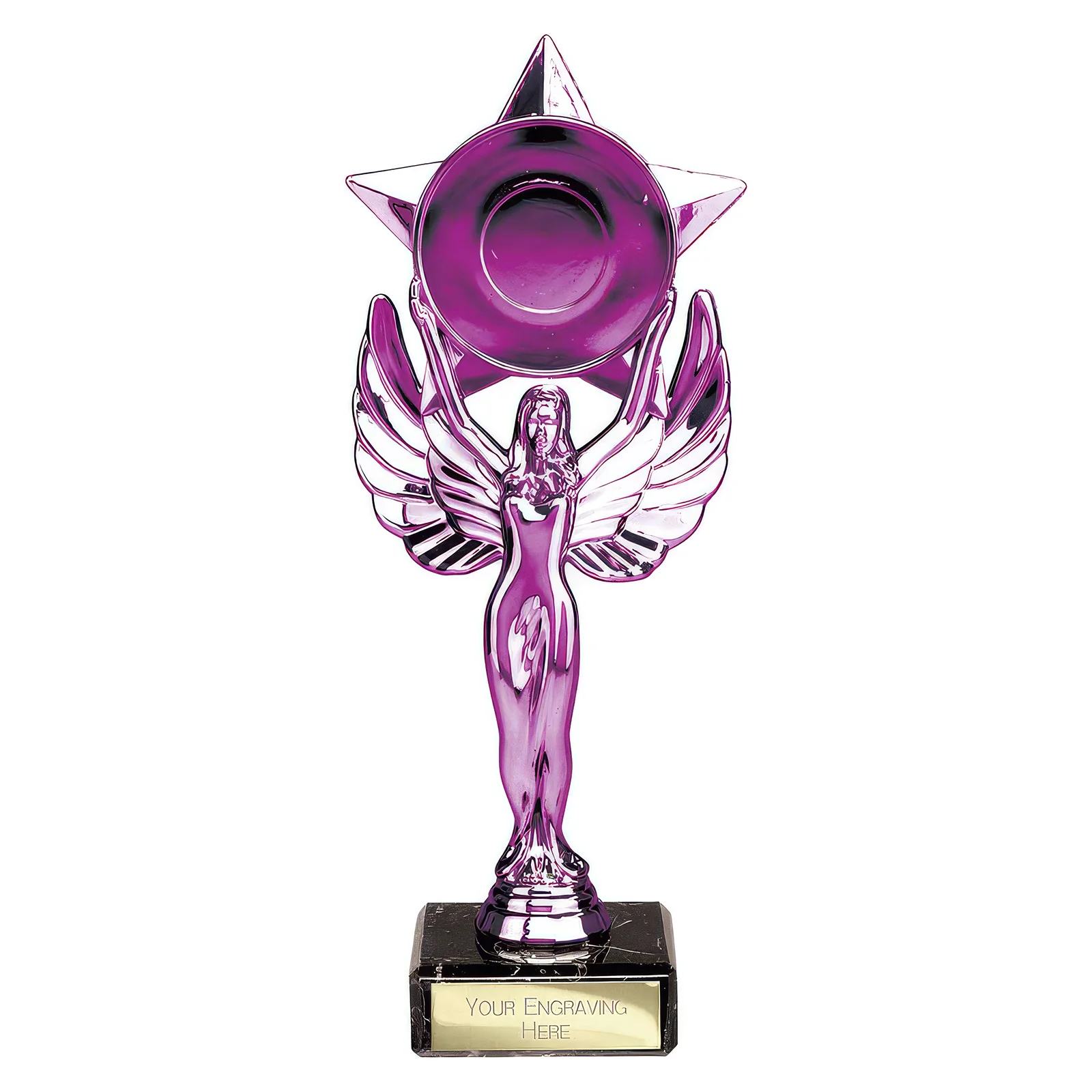 TR25504A Victory Star Multisport Trophy Purple 210mm - Image 1