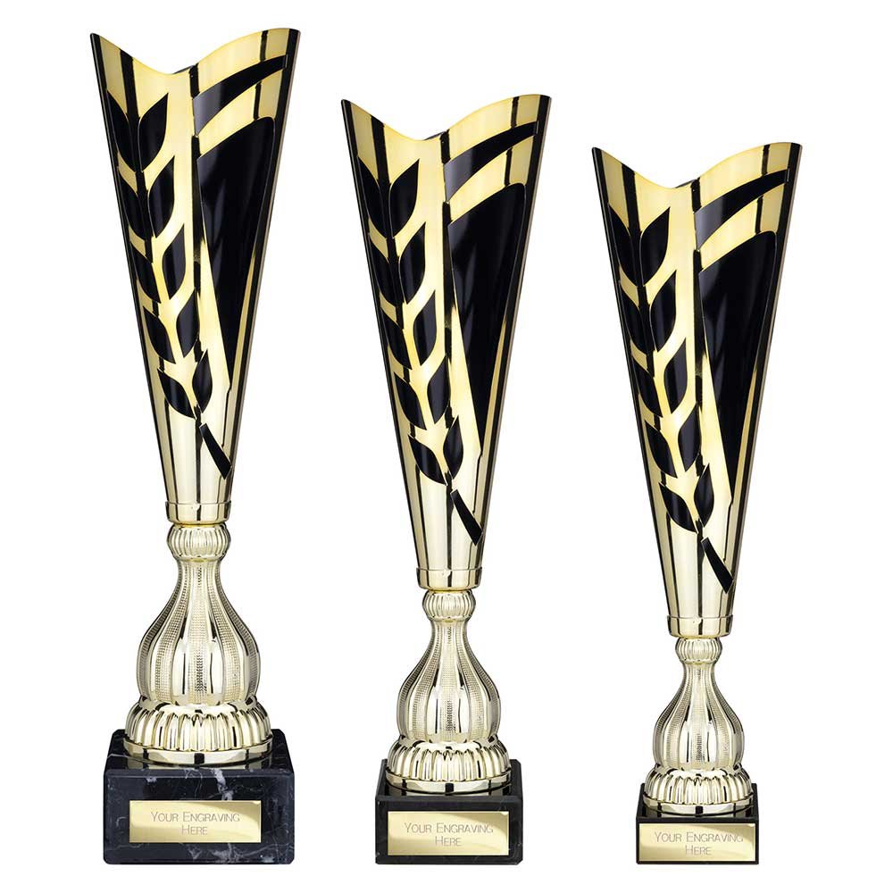 TR25532.jpg Inspire Laser Trophy Gold & Black - Image 1