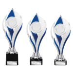 Volcano Trophy Silver & Blue