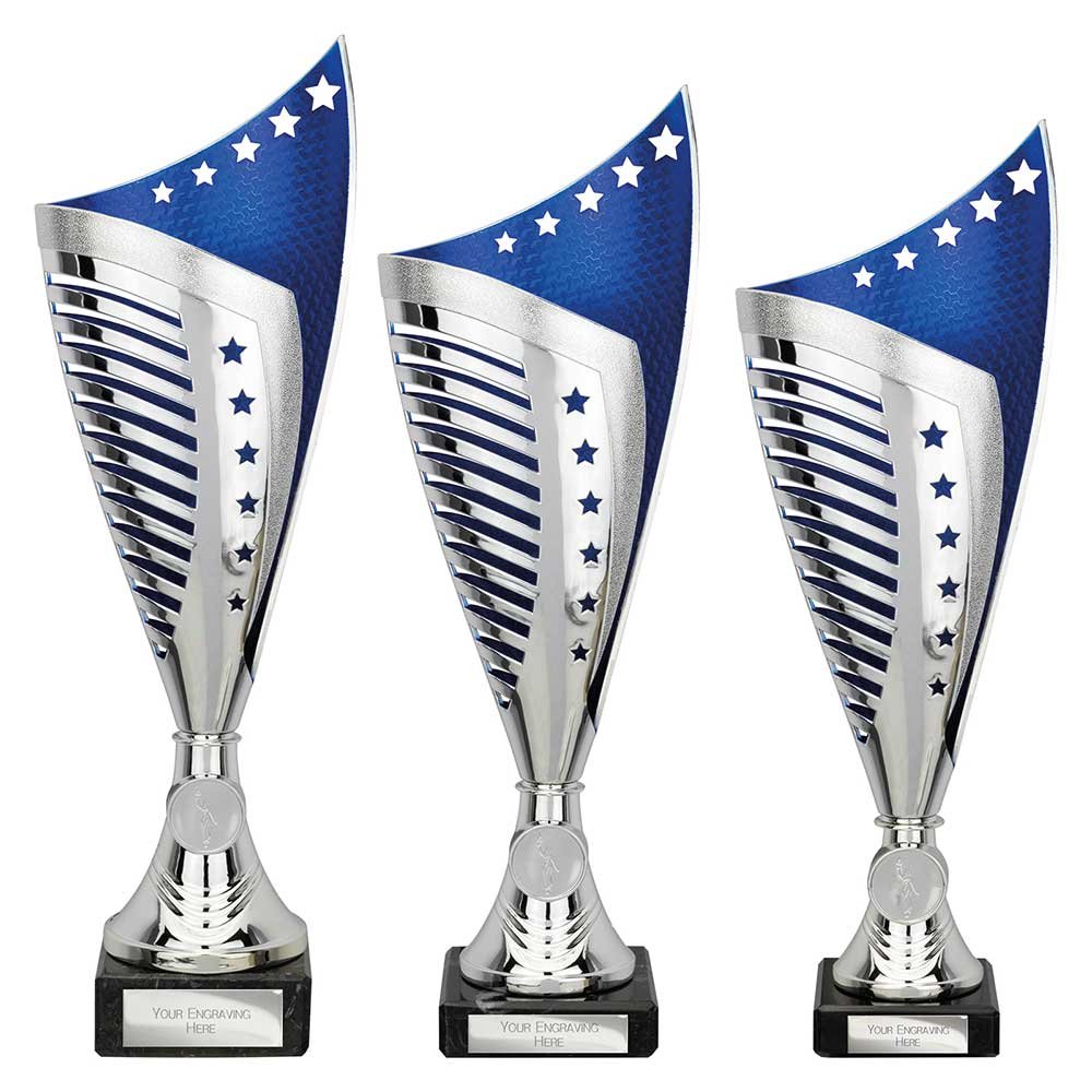 TR25551.jpg Nebula Trophy Silver & Blue - Image 1