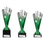 Rodeo Trophy Silver & Green