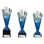 Rodeo Trophy Silver & Blue