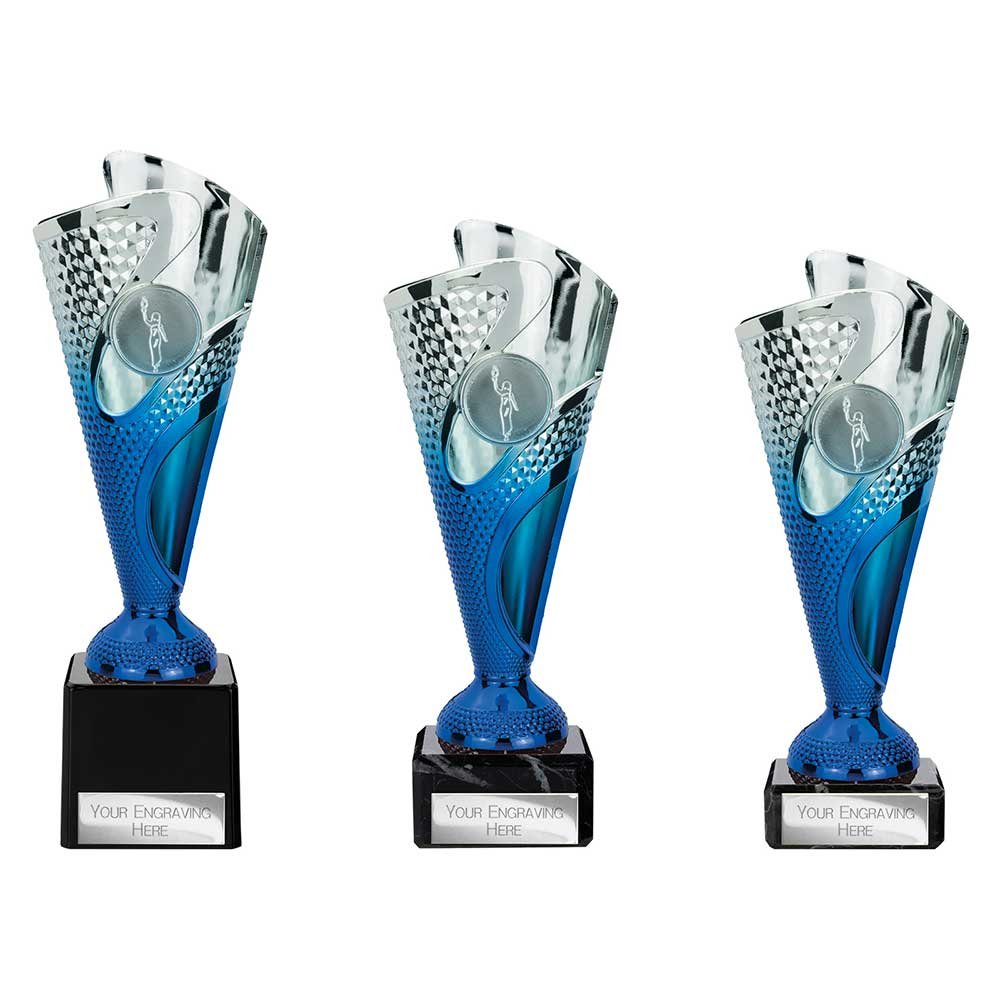 TR25562.jpg Rodeo Trophy Silver & Blue - Image 1