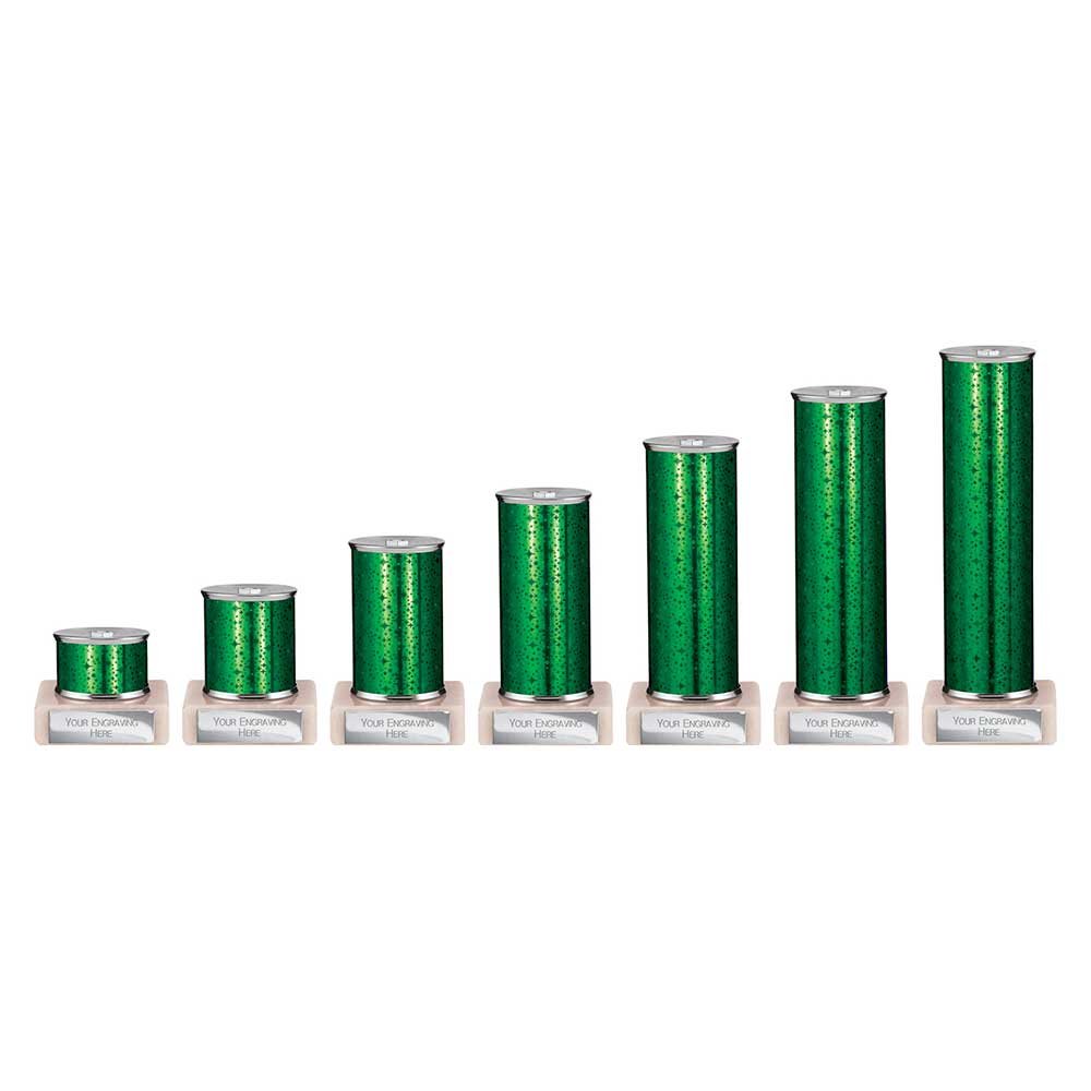 TR25573.jpg Superstars Tube Trophy Green - Image 1