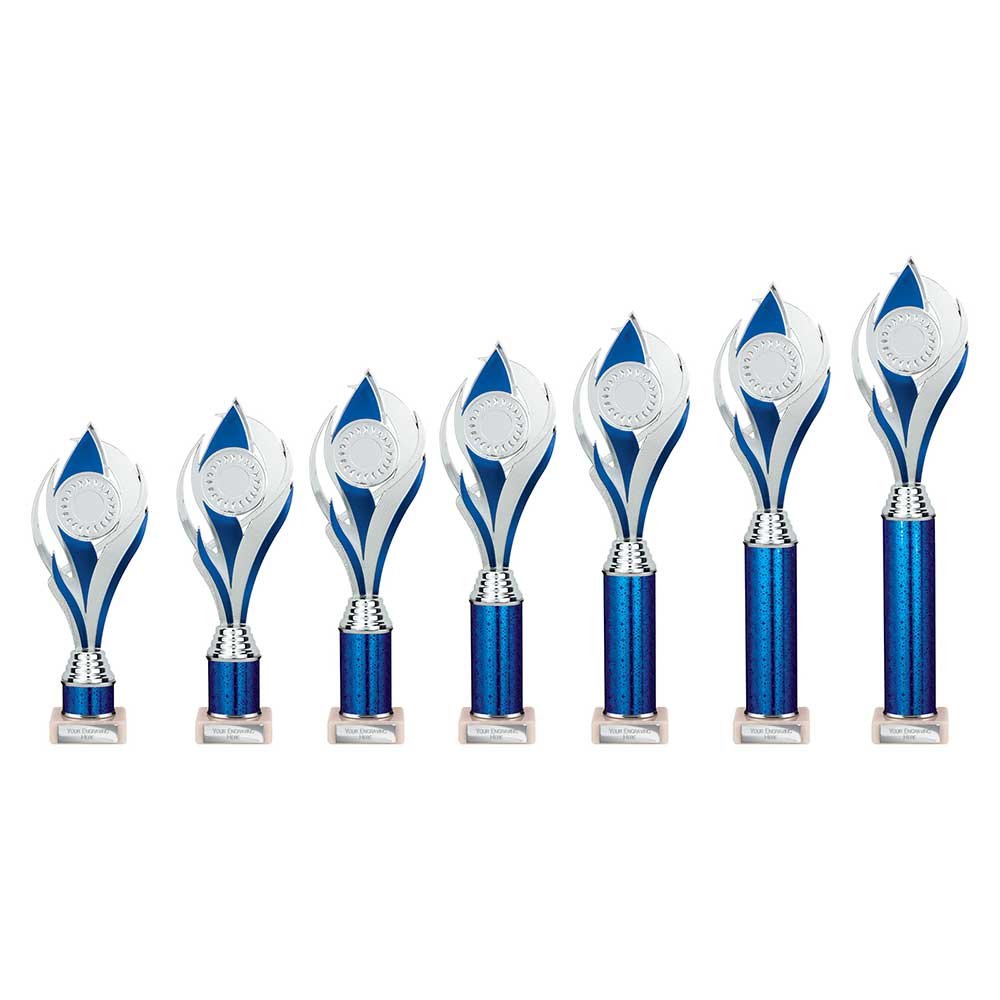 TR25581.jpg Volcano Multisport Tube Trophy Silver & Blue - Image 1