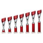 Predator Multisport Tube Trophy Silver & Red