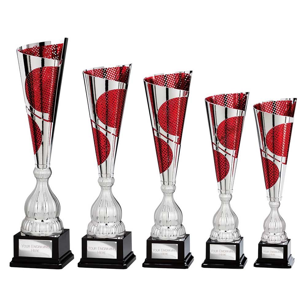 TR25604.jpg Quest Laser Cut Cup Silver & Red - Image 1
