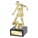 Dominion Female Football Trophy Gold 140mm