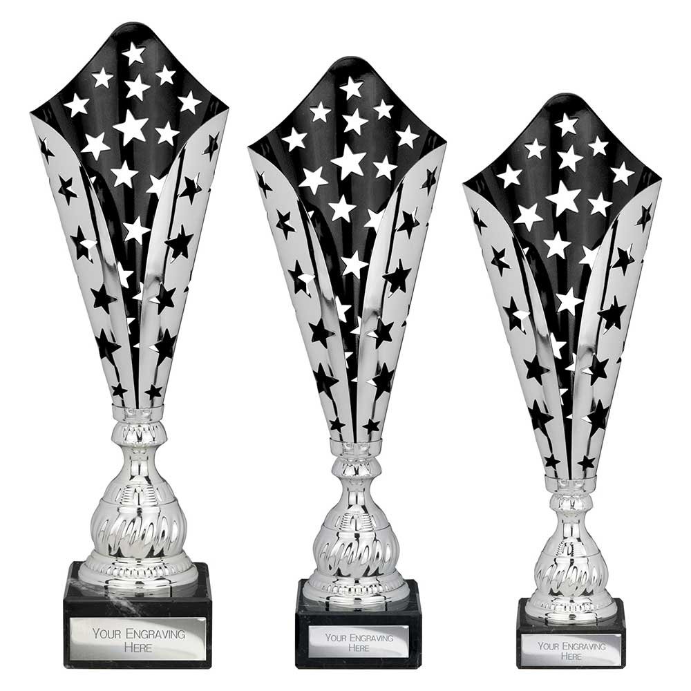 TR25615.jpg Galaxy Laser Trophy Silver & Black - Image 1