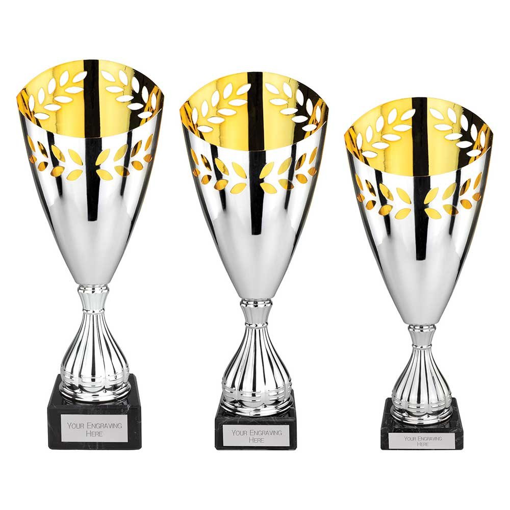 TR26654.jpg Maximus Laser Trophy Silver & Gold - Image 1