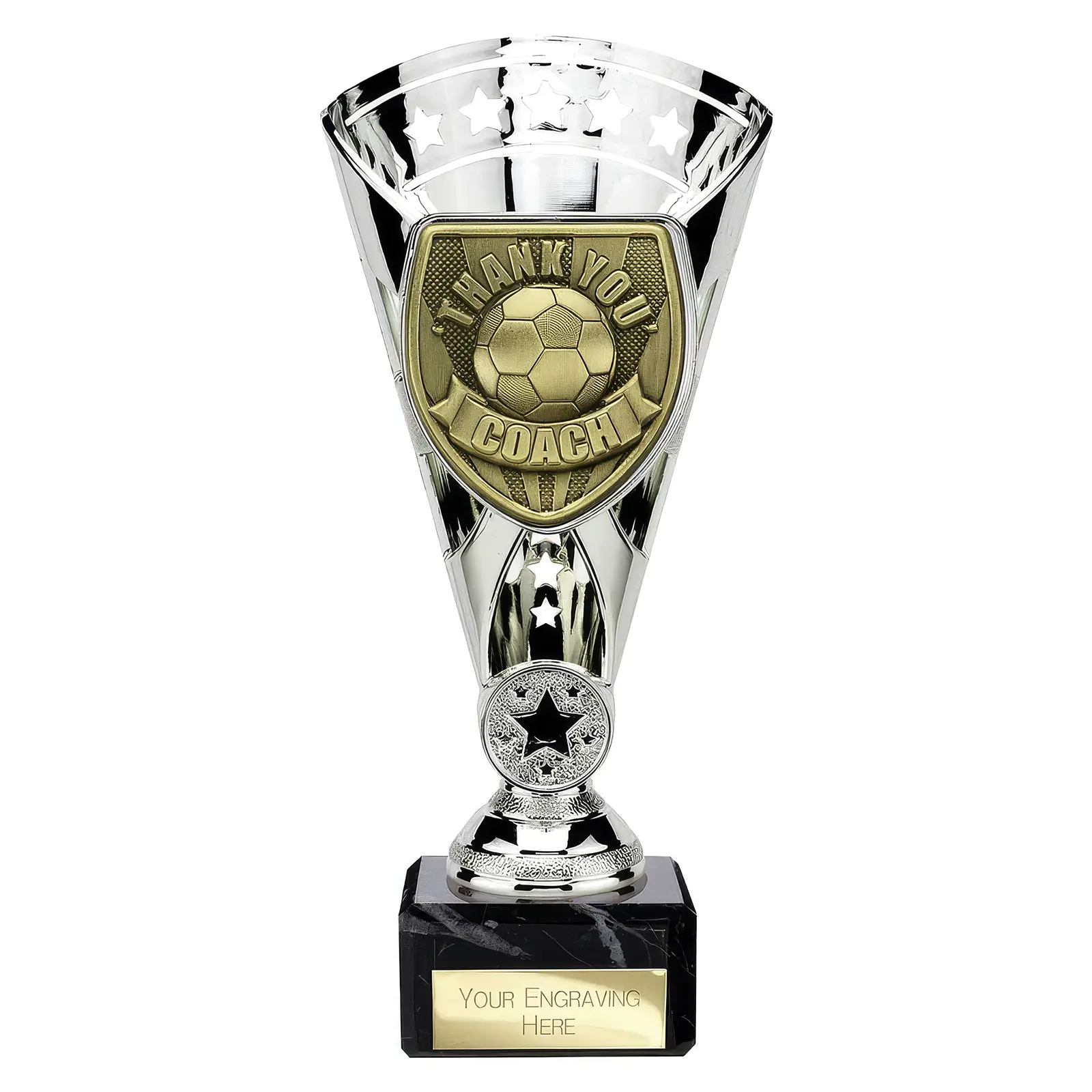 TS25112 Cobra Star Cup Thank you Coach Silver - Image 1