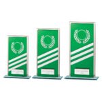 Talisman Multisport Mirror Glass Award Green & Silver