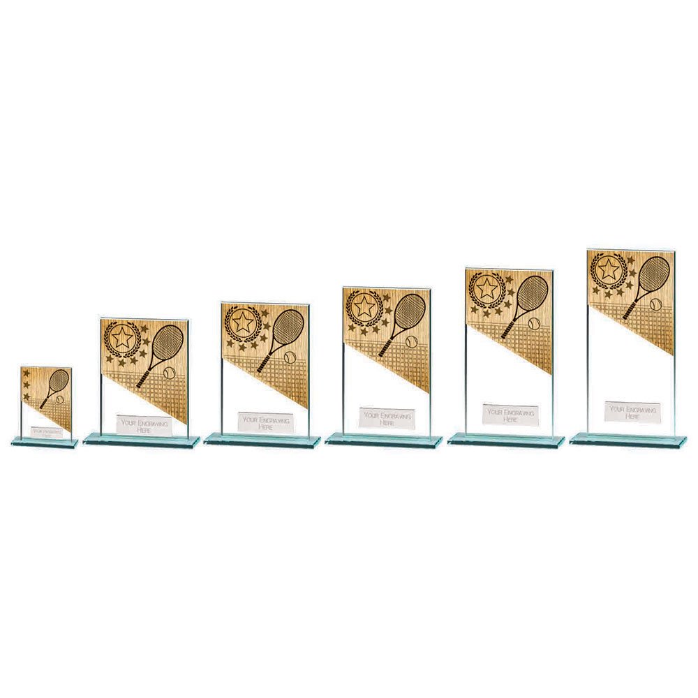 CR22219.jpg Mustang Tennis Jade Glass Award - Image 1