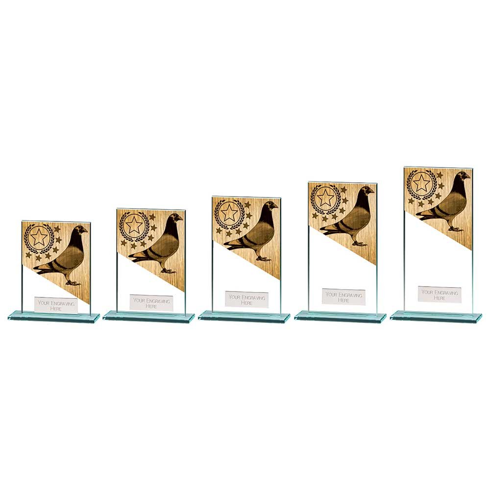 CR24295.jpg Mustang Pigeon Jade Glass Award - Image 1